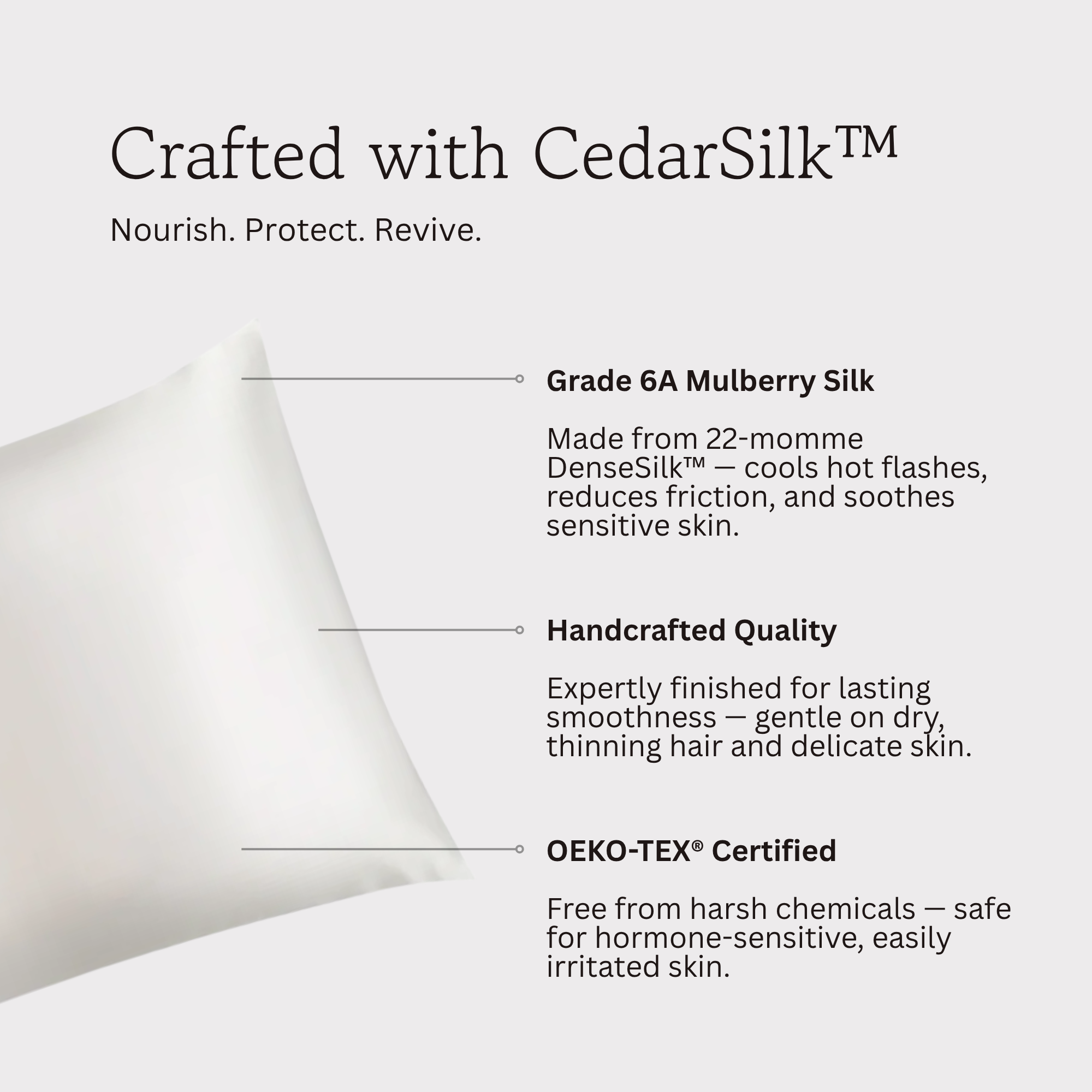 Cedar Silk Pillowcase